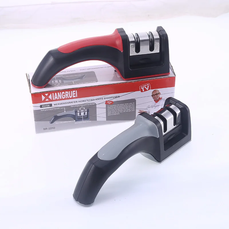 Ручная точилка для ножей 2 ступенчатая Вольфрамовая стальная Керамическая с