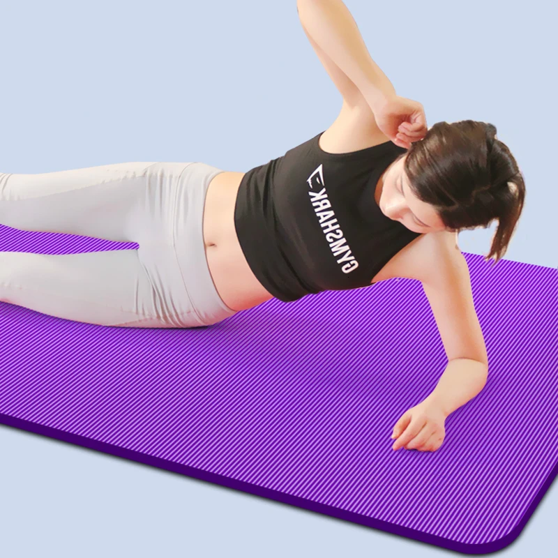 183*61*1 см Коврик для йоги NBR нескользящий коврик фитнеса тренажёрного зала
