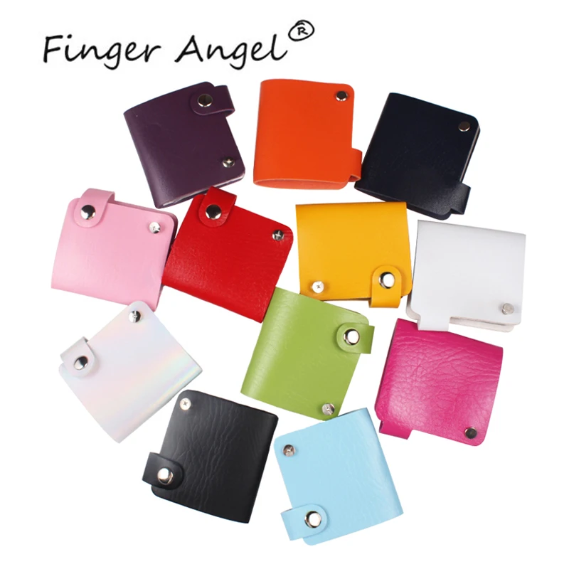 Finger Angel 26 слотов Синтетическая кожа папка/Держатели/Чехлы для ногтей шаблон альбом для 5,6 см Konad Штамповка ногтей пластины# HQ070
