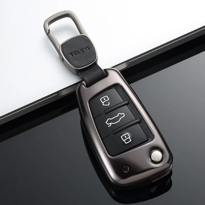 

Car Aluminium Alloy Key Case For AUDI 3 Button Case A1 Q3 S3 S5 S6 R8 TT A2 A3 A4 A6 A6L A8 TT