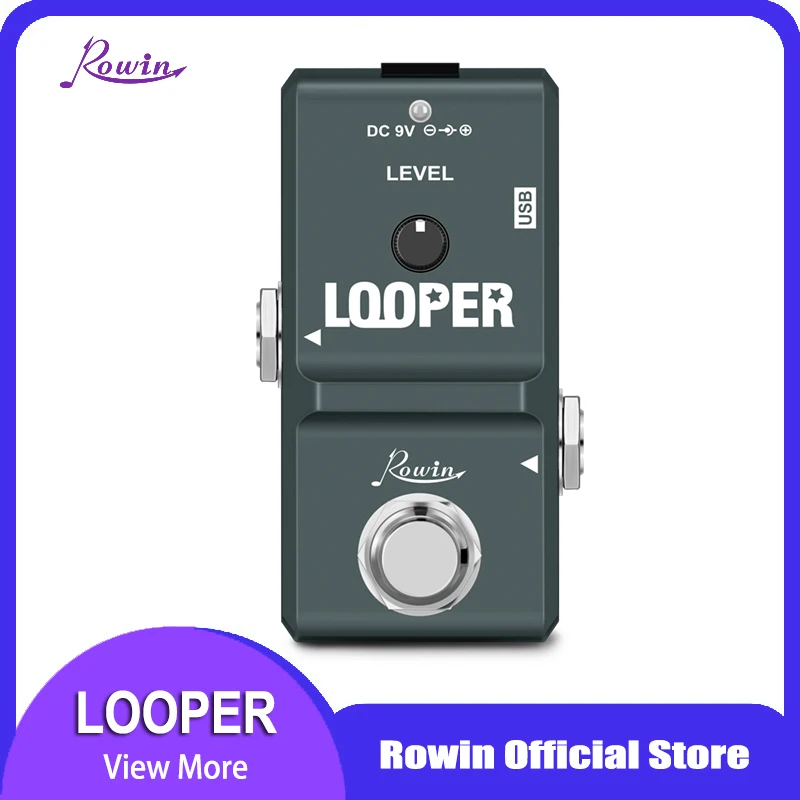 Rowin Tiny Looper педаль эффектов для электрогитары 10 минут циклического