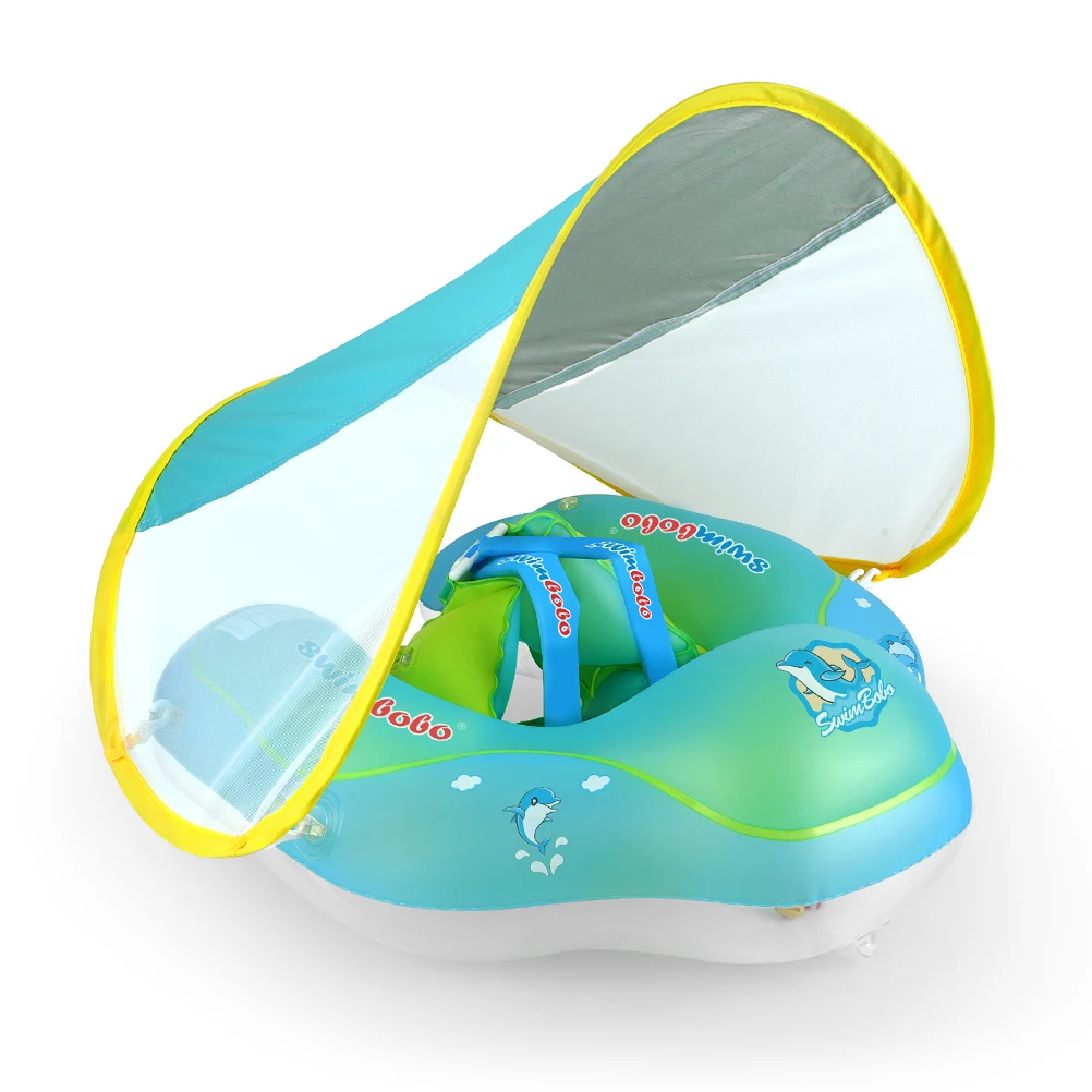อัพเกรดใหม่เด็กว่ายน้ำ Float Inflatable ทารกลอยเด็กแหวนว่ายน้ำวงกลมชุดว่ายน้ำฤดูร้อนของเล่นเด็กวั...