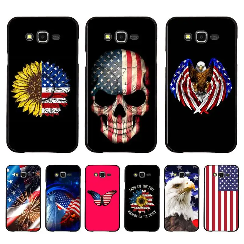 

FHNBLJ USA American Flag Eagle Soft Phone Case Capa for Samsung A50 A70 A40 A6 A8 Plus A7 A20 A30 S7 S8 S9 S10 S20 Plus