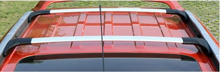 

Aluminum Alloy Top Roof Rack Rail Luggage Cross bar For Ford Ecosport 2013 2014 2015 2016 2017 2018 2019 2020 (black silver)
