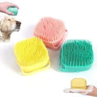 bathroom puppy big dog cat bath massage gloves brush soft safety silicone bath brush pet accessories cepillo perro
