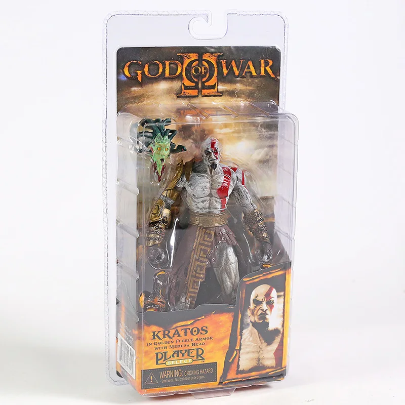 God of War 7 5 &quotNECA Kratos в золотой флисовой броне с головой Medusa ПВХ экшн фигурка