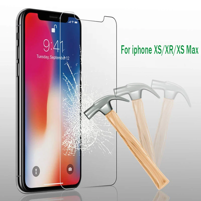 Закаленное стекло для iPhone XS Max XR X 7 8 Защитная пленка iphone Plus прозрачное