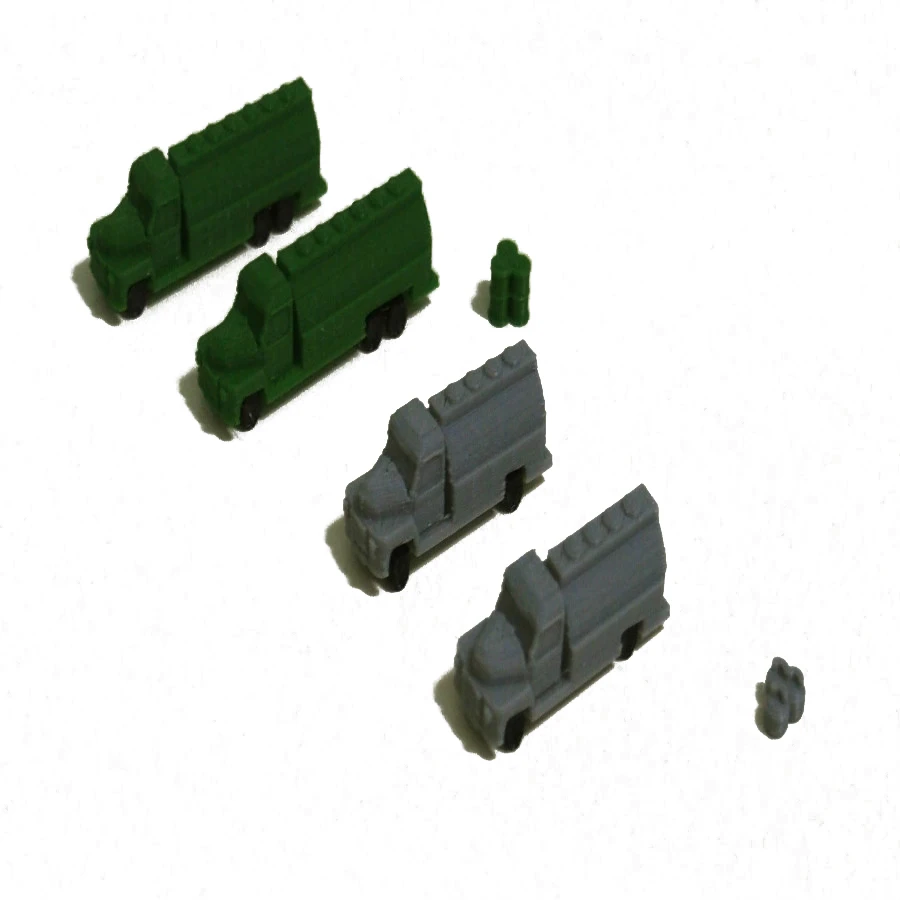 Модель железной дороги 6шт./лот модель сцены соотношение 1:160 вездеходный