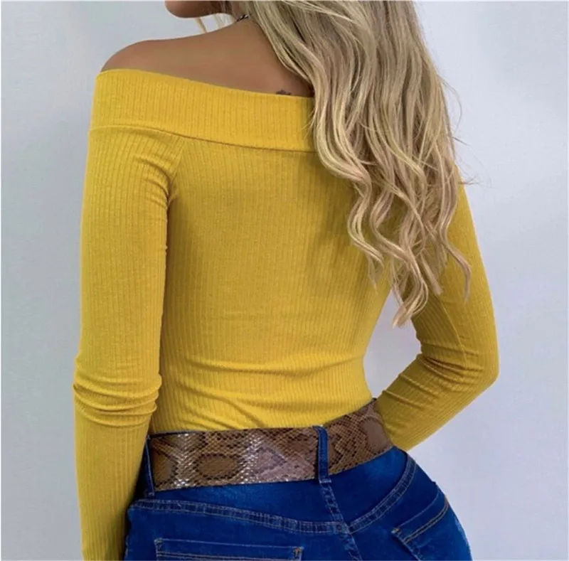 Женское облегающее трико с длинным рукавом однотонные Топы комбинезон