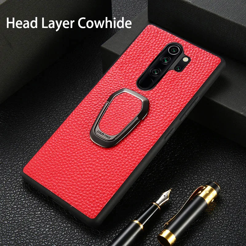 

Leathe Phone Case For Xiaomi Redmi Note 9S 8 8T 7 7A 6 6A K20 K30 9 Pro Max 10X 4G Mi A1 A2 A3 Lite 5X 6X Litchi Texture Cover