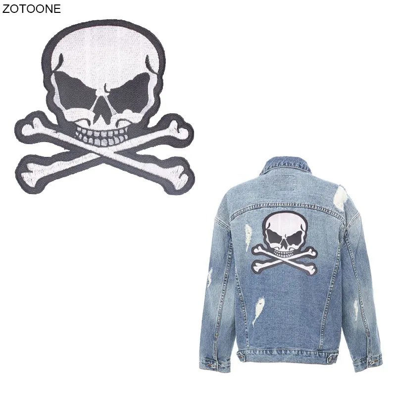 ZOTOONE крутая нашивка с черепом нашивки утюгом для одежды наклейка сделай сам