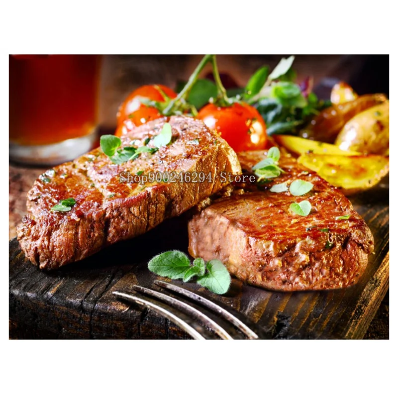 5D алмазная живопись Набор для вышивки крестиком из говядины сделай сам