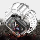 Прозрачные ремешки для часов Apple Watch 6 Band SE, защитный чехол-бампер для Apple Watch 3 42 мм 38 мм, iWatch 5 4