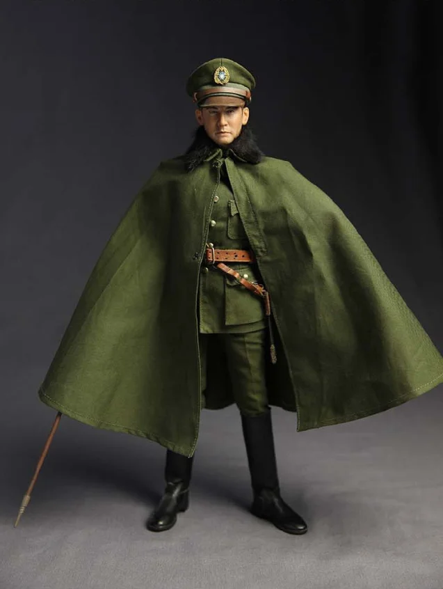 

National Revolutionary Army Anti-Japanese General Zhang Lingqi Double Uniform with Sand Table Model 1/6 Collectible for Fan Gift