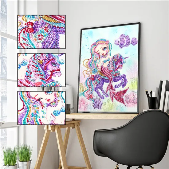 5D DIY Алмазная картина специальная Алмазная вышивка мультяшный персонаж цветок картина вышивка крестиком Мозаика - Цвет: 30x40