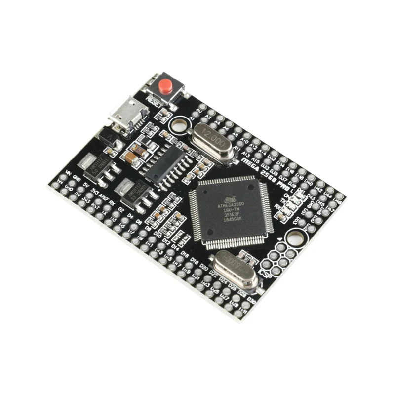 Микросхема с штыревыми разъемами Micro Usb MEGA 2560 PRO Embed CH340G/ATMEGA2560-16AU Chip совместимая