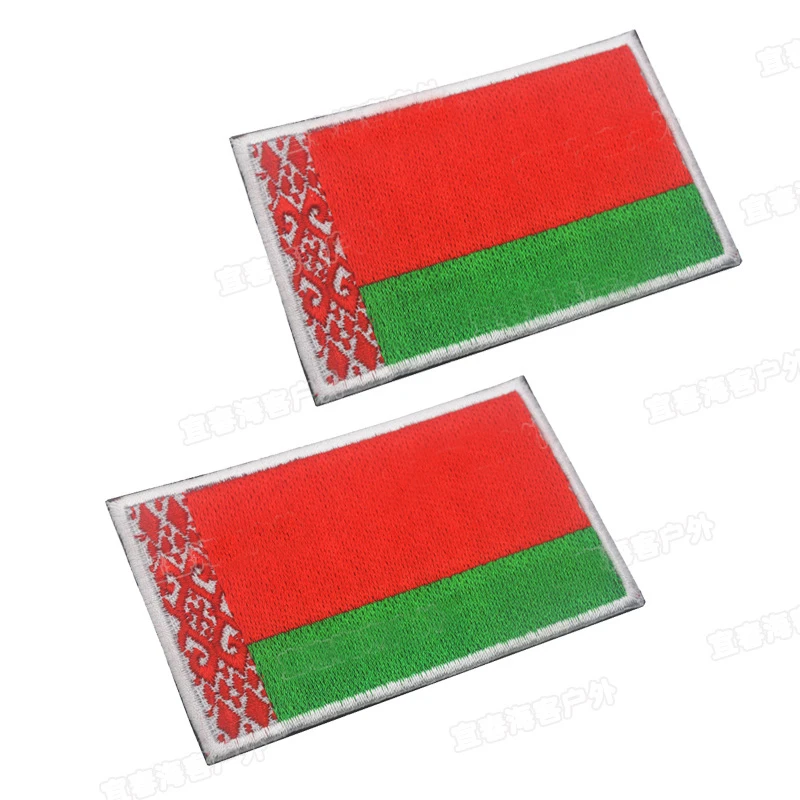 Нашивка с национальным флагом Беларуси патч вышивкой повязка на руку