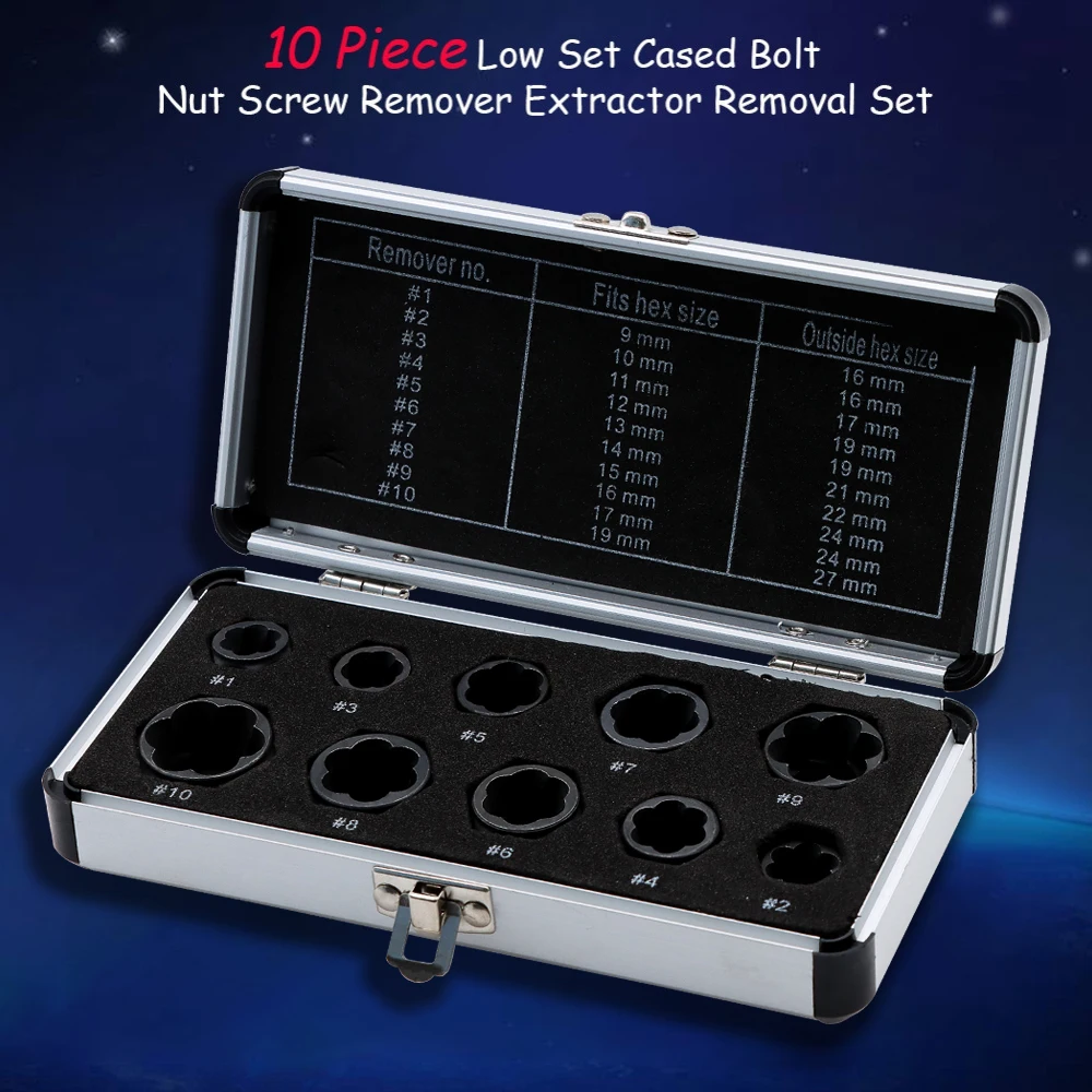 10 шт./компл. поврежденные болты гайки для удаления винтов набор инструментов