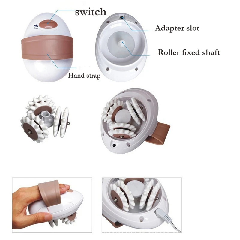 3D Электрический массажер для всего тела роликовый антицеллюлитный массаж