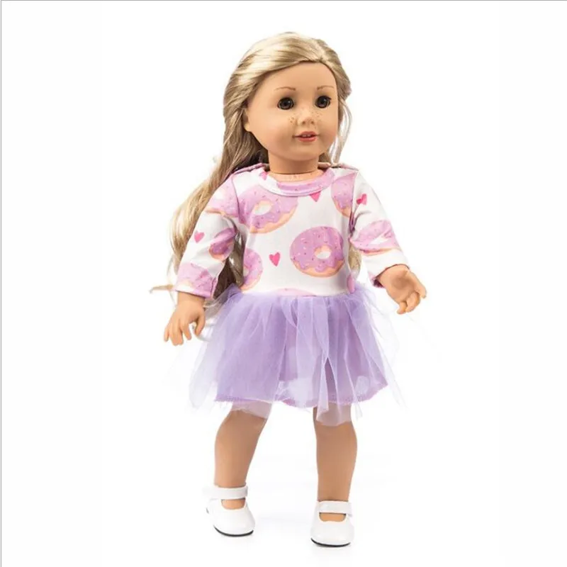 Подходит 18 дюймов 43cmDoll одежда новорожденный ребенок кукла Единорог лист Красный Клетчатый горячий год Одежда Аксессуары для ребенка подарок на день рождения
