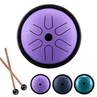 5 5 inch pocket drum ethereal drum steel tongue hand drumming leisure travel c5 debugging percussion instrument with drumsticks