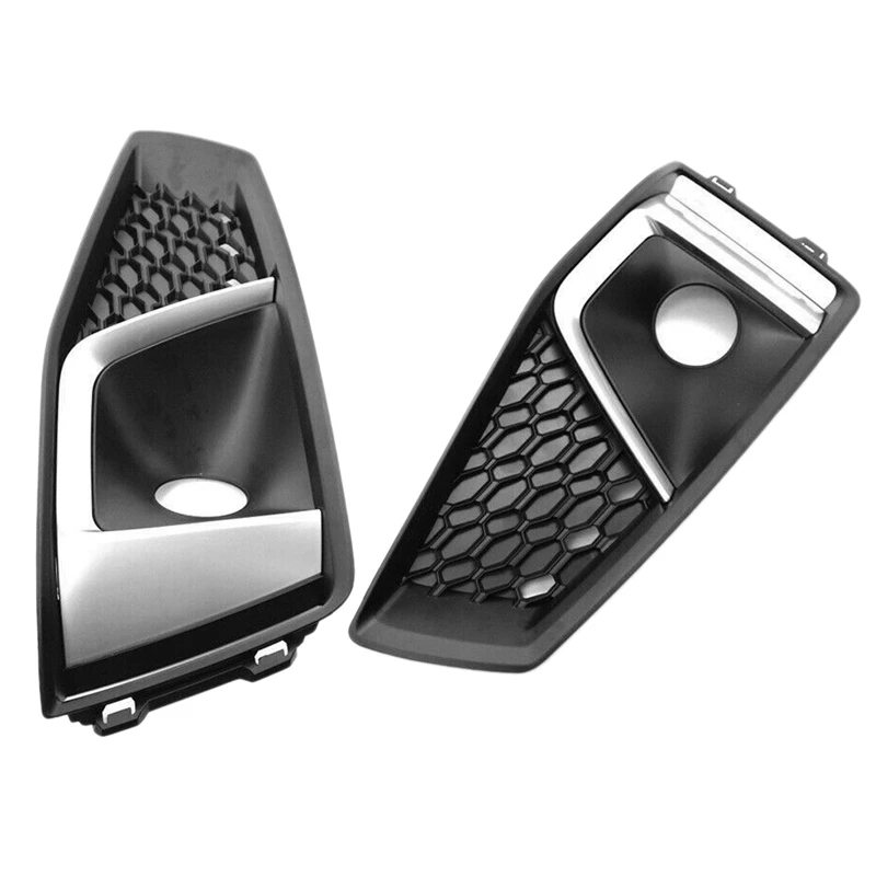 

Car ABS Fog Lamp Grille Door Front Bumper Grill ABS Fog Light Box For- A4L B9 2019 8WD807681J 8WD807682J