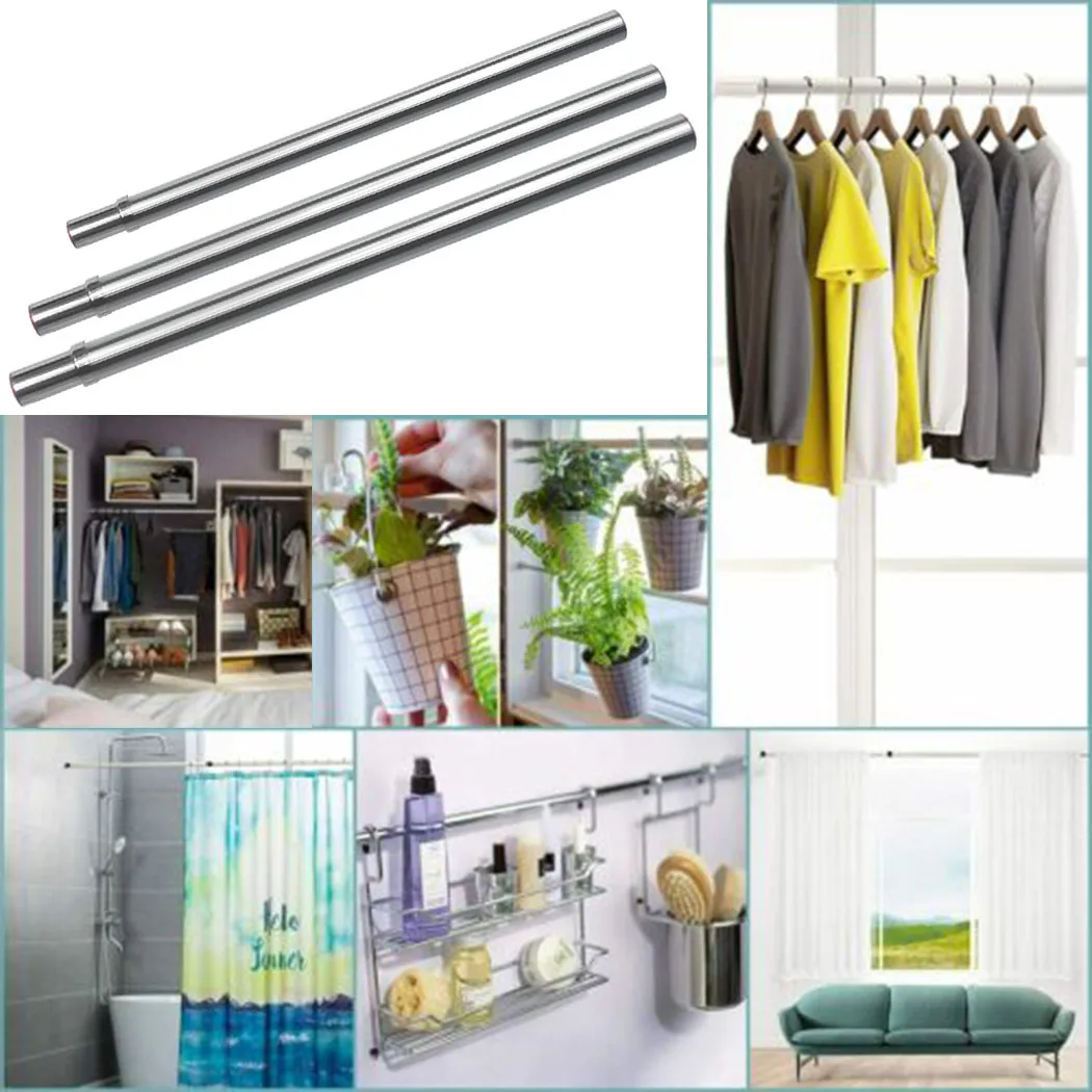 

Telescopic Tension Wardrobe Drying Rack Wardrobe Window Rail Small/medium/large