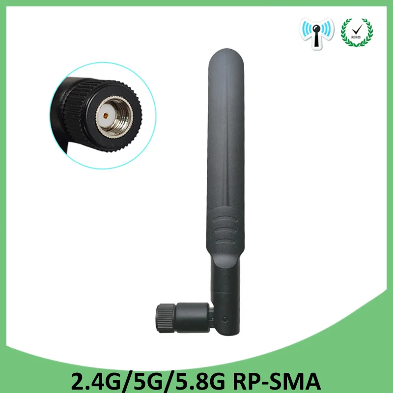 Антенна GRANDWISDOM 5 шт. 2 4 ГГц 8 5dbi sma розетка wlan Wi-Fi двухдиапазонная антенна модуль iot