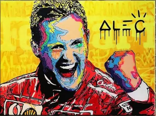 100% ручная работа Alec Монополия картина маслом на холсте граффити искусство