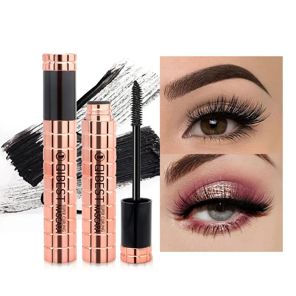 

Long Curl Black Waterproof Lasting Cosmetic Eyes Makeup Eyelash Mascara Eyelash Makeup 4D Silk Fiber Mascara