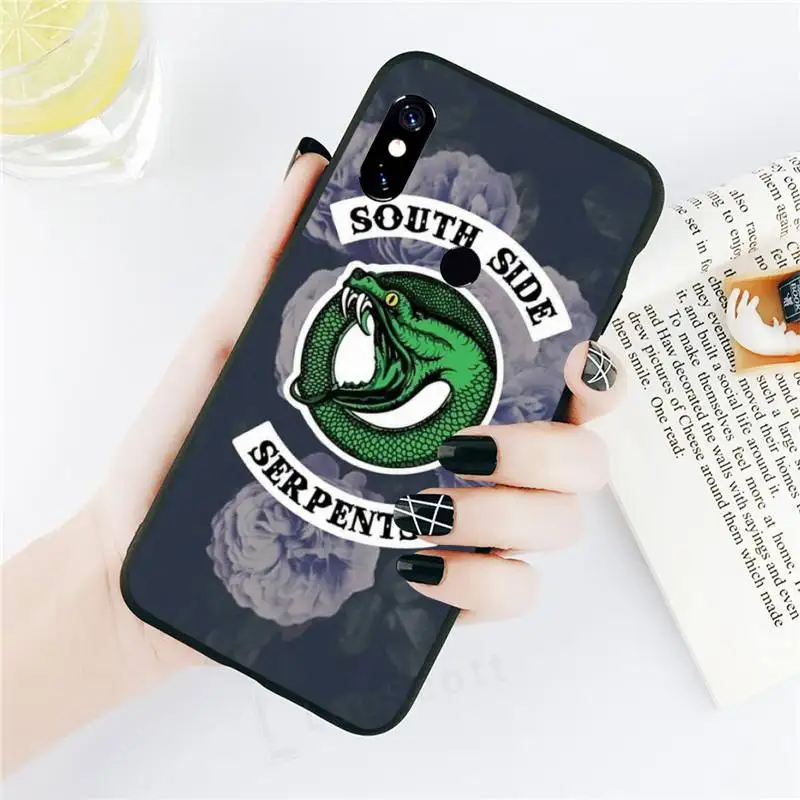 

American TV Riverdale Southside Serpents Phone Case black For Xiaomi Redmi mi note 7 8t 9 9t 9s 8 10 10t 11 pro lite K20 max 3