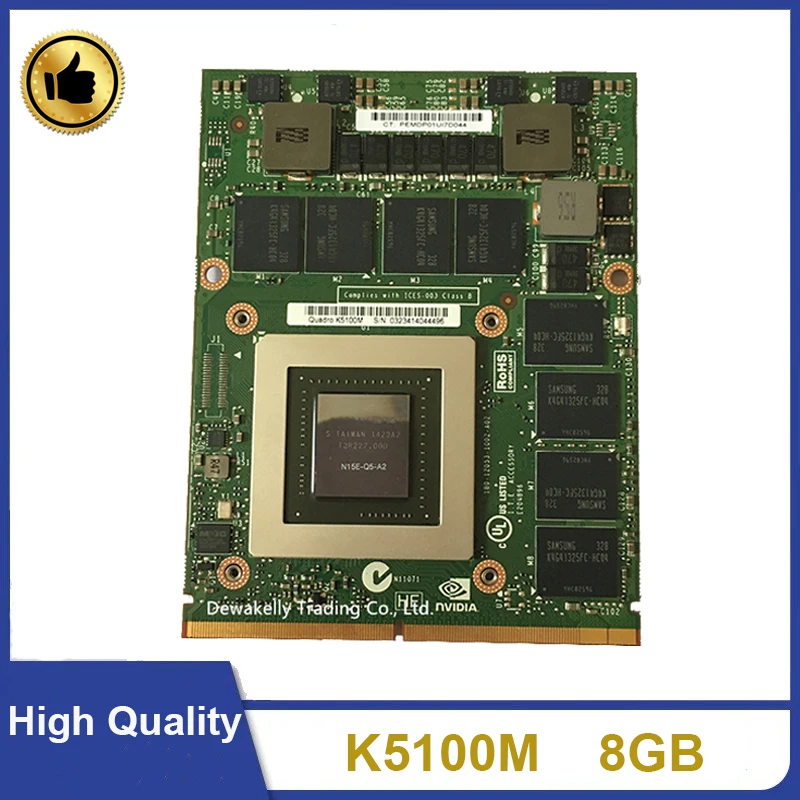 K5100M K5100 8 ГБ для DELL M6700 M6800 hp 8770W ZBOOK15 G1 G2 N15E-Q5-A2 CN-034P9D видеографические VGA карты работы