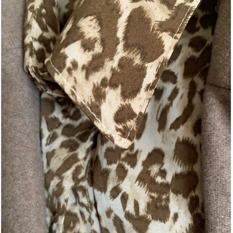 

Leopard Print Shirt For Spring Autumn 2021 Retro Long Sleeves Top Fashion Blouse Womens Tops And Blouses Blusas Harajuku Vintage