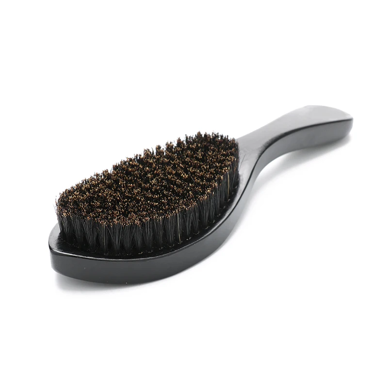 

Abeis Natural Boar Bristle 360 Wave Brush Long Handle Wood Moustache Hair Custom Wave Brush