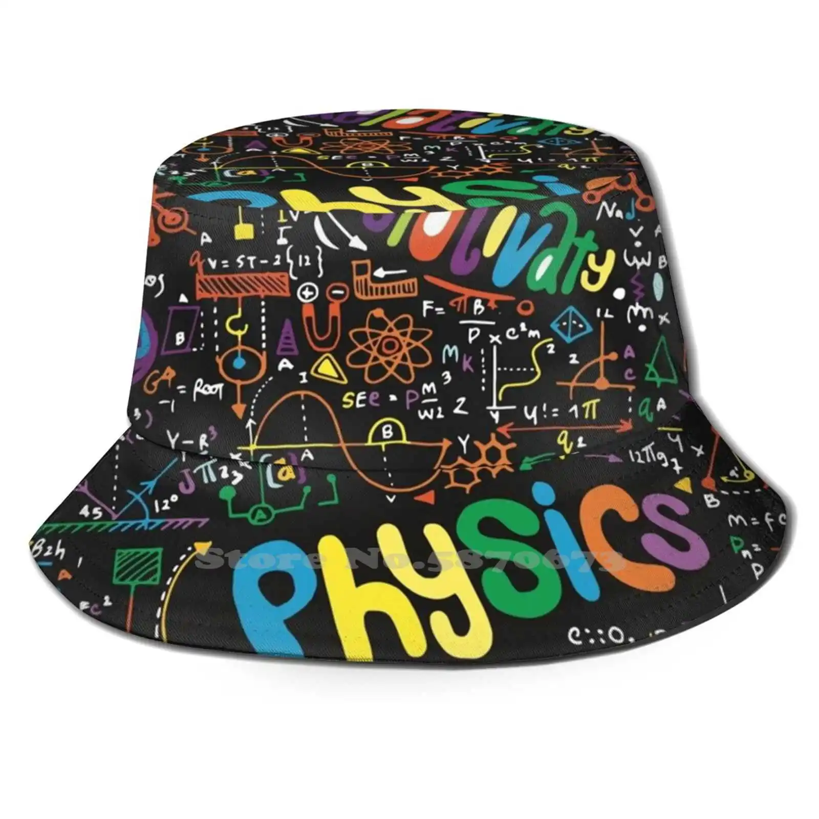 

Science Forever! Uv Foldable Bucket Hats Women Men Science Formula Nerd Geek Research School Scientist Genes