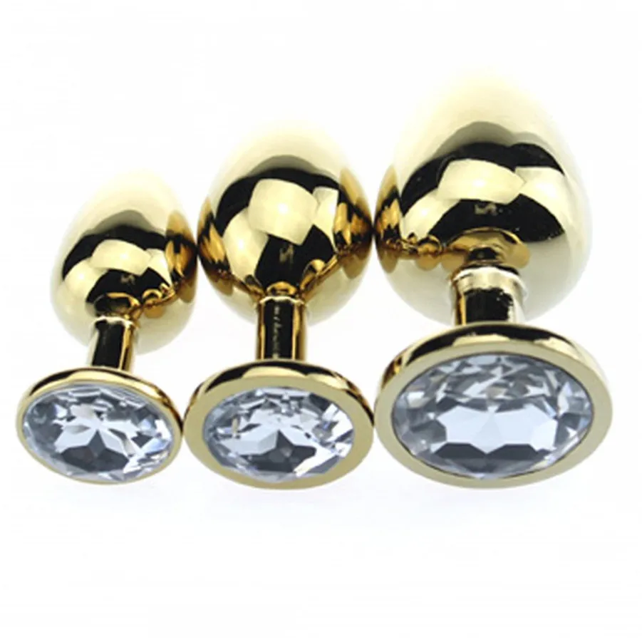 Взрослые игрушки Хрустальный фаллоимитатор большая Анальная пробка Стальные