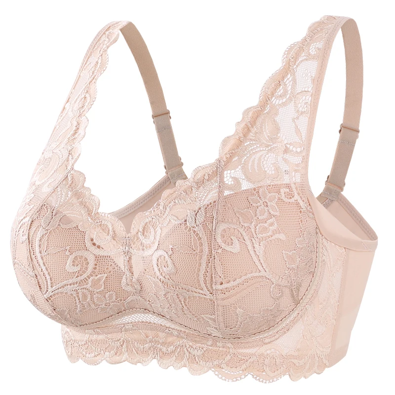 Сексуальные женские кружевные цветочные Emboridery косточек бюстгальтер полный