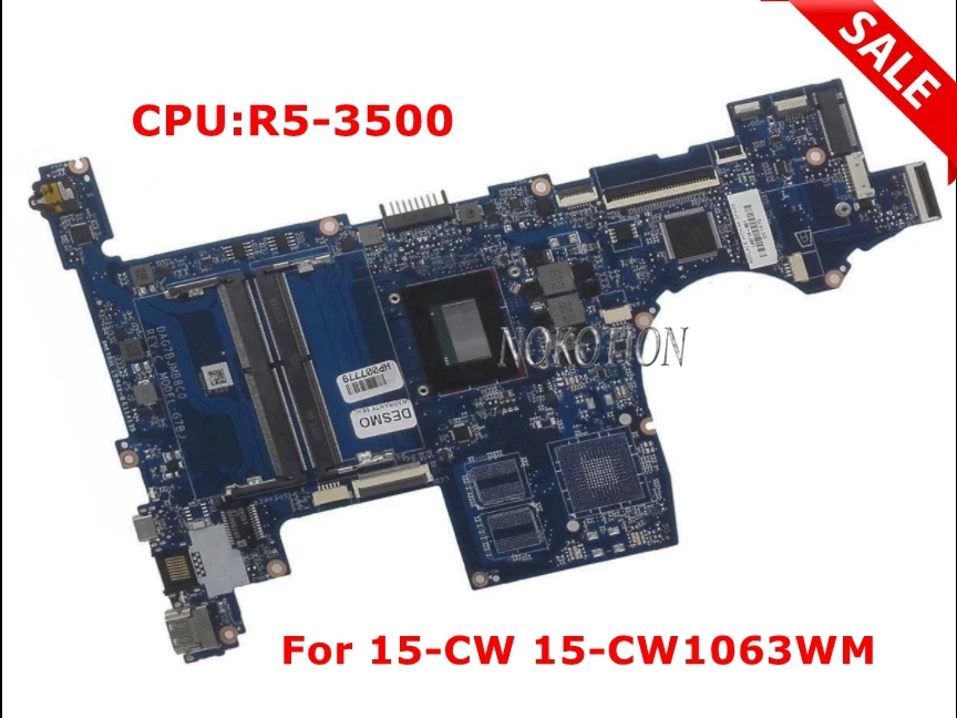 

L46710-601 L46710-001 For HP Pavilion 15-CW 15-CW1063WM Laptop Motherboard DAG7BFMB8D0 DAG7BJMB8C0 With R5-3500 CPU DDR4