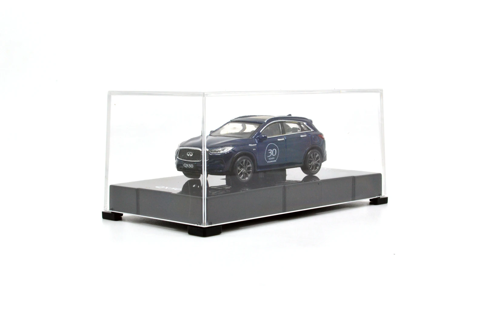 Paudi 1/64 масштаб 1:64 Infiniti QX50 2018 синий 30 лет ограниченная литой игрушки Miniatu модель