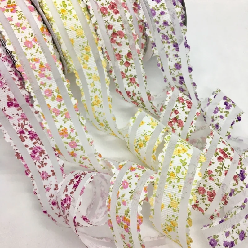 5Y 3 8 см цветы тиснением лента из органзы для ручной фон на тему весны Пасхи брак