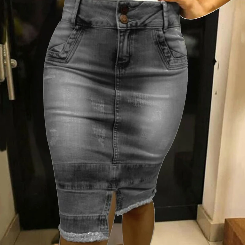 Сексуальные Обтягивающие джинсовые юбки для женщин на лето и весну Новое