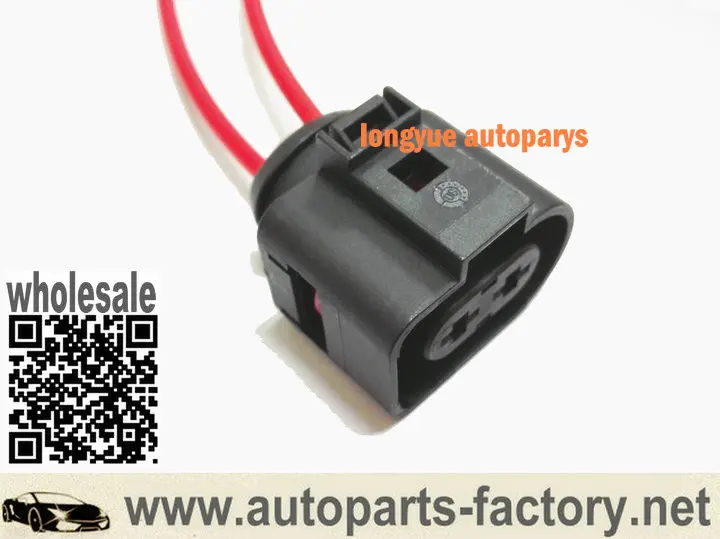 Longyue 10 шт. 2 контактный штепсельный разъем жгута Разъем 1J0973752 для VW AUDI 1J0 973 752|Кабели