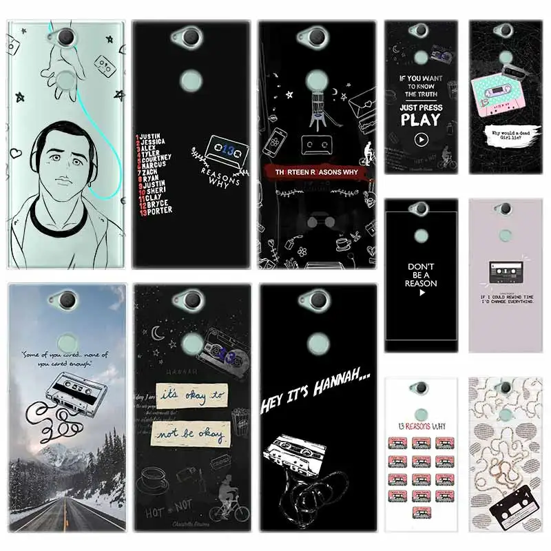 Силиконовый чехол из ТПУ для Sony Xperia X XA XA1 XA2 XA3 XZ XZ1 XZ2 XZ3 XZ4 L1 L2 L3 Plus Compeact 13 причин