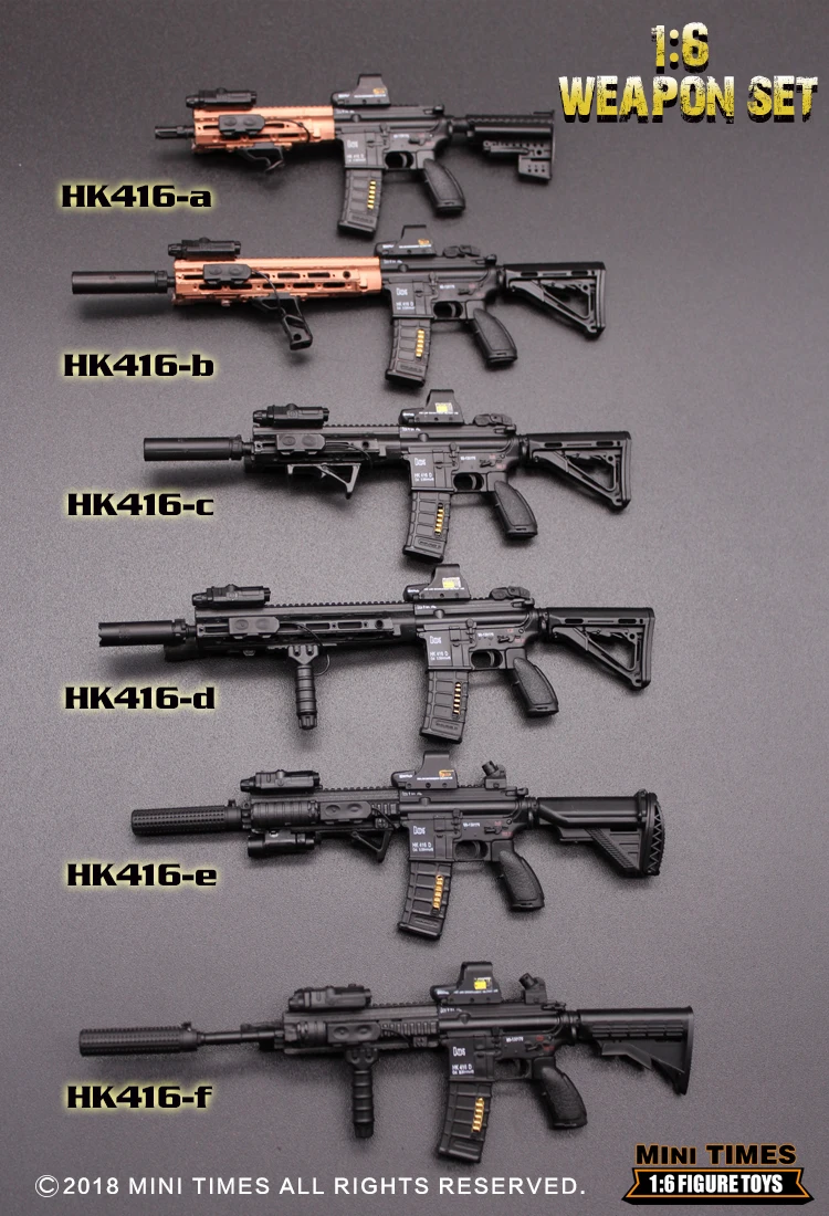 1/6 весы мини-игрушки 1/6 HK416 серии M4 винтовка оружие Модель игрушки для 1" фигурки аксессуары коллекции игрушки