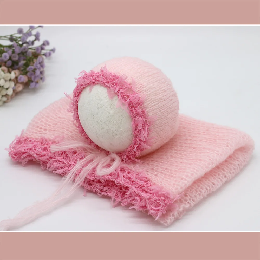 

Children's Photography Clothing Newborn Photograph Wrap Hat Lace Wrap Set Photography Props Studio Shoot Clothing Accessories