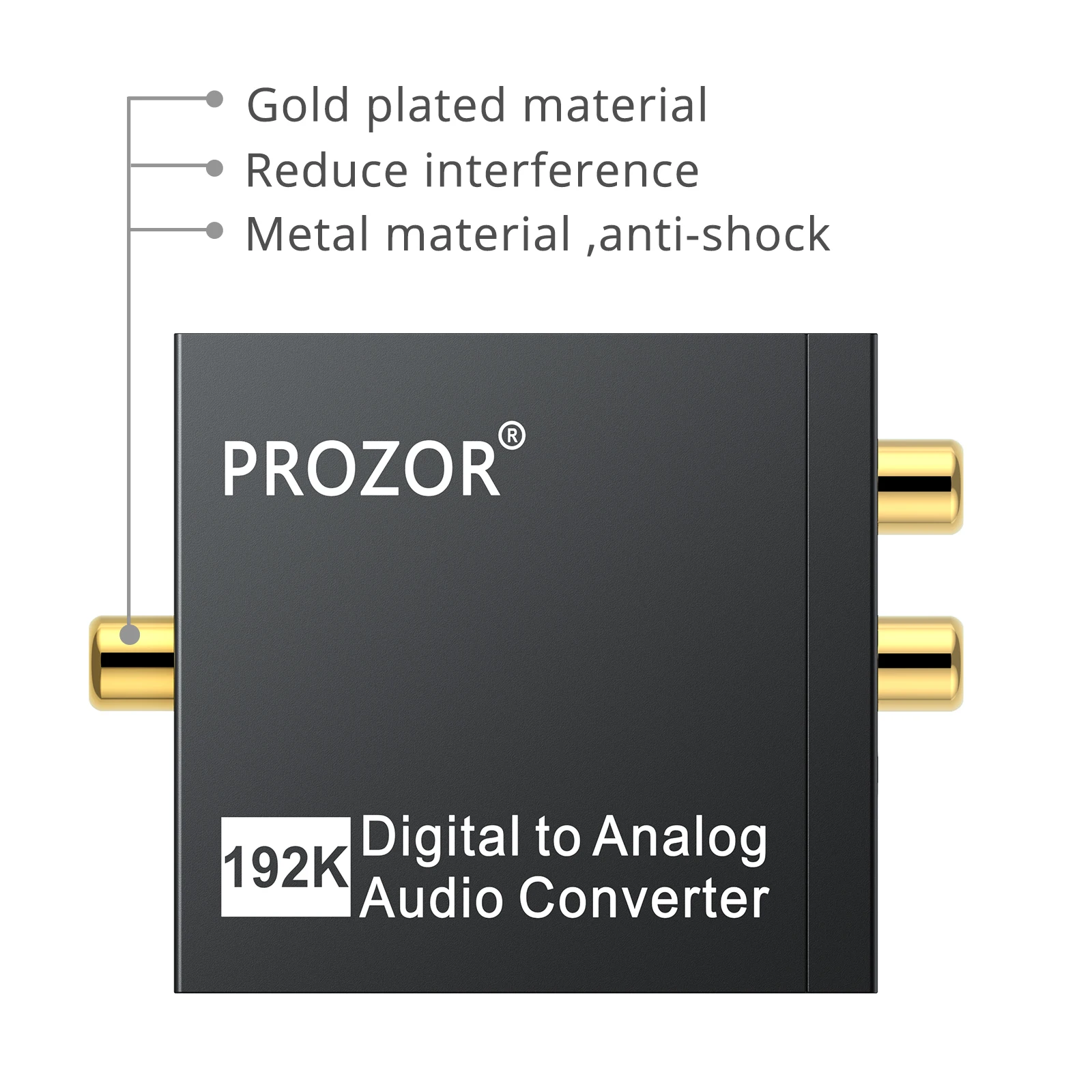Цифровой преобразователь Prozor 192 кгц DAC аналоговый аудио конвертер коаксиальный