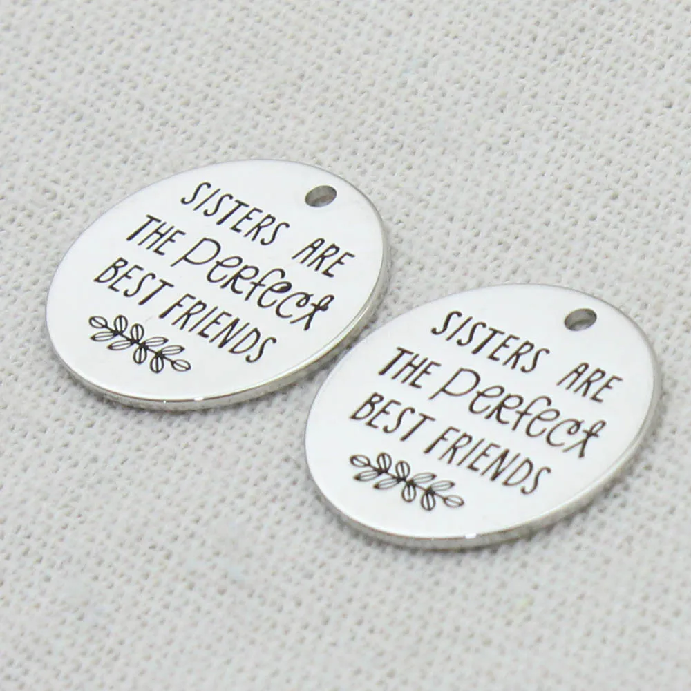 Ожерелье для сестер и лучших друзей подвески с гравировкой подарки сестры