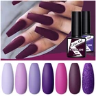 KOSKOE 8 мл фиолетовый цветной гель, искусственное покрытие, полуперманентный Гибридный отмачиваемый фотолак, все для маникюра