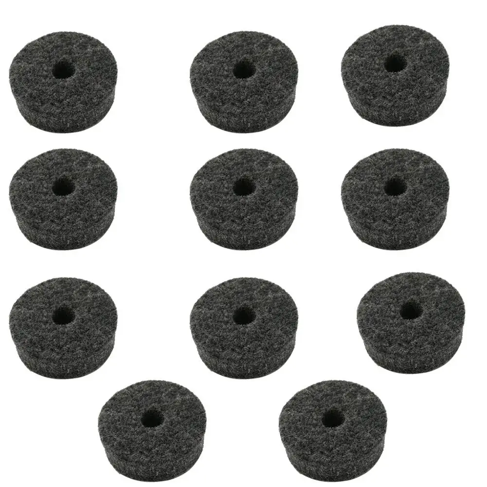 

10pcs Drum Kit Cymbal Felt Pads Drum Slices Felt Protection Percussion Part