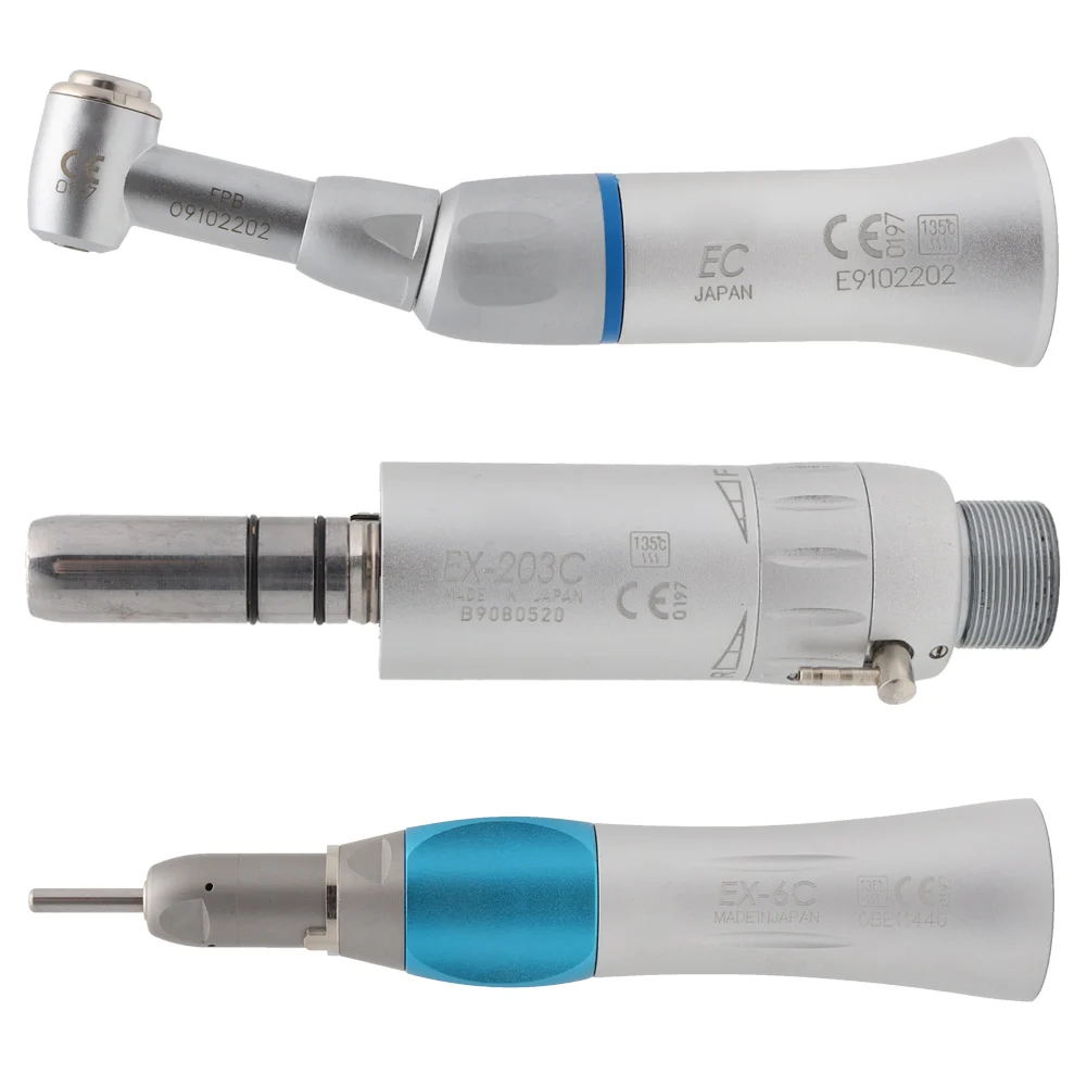 EX203C стоматологический прямой нос с косым углом пуш-ап пневматический двигатель 2